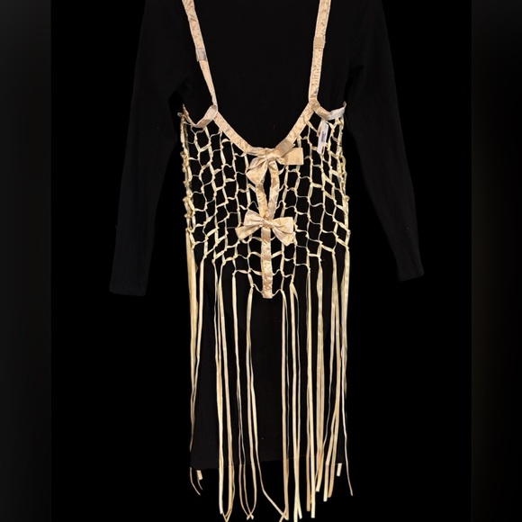 Urban Outfitters Ribbon Bow Fringe Top NWT - Picture 2 of 6